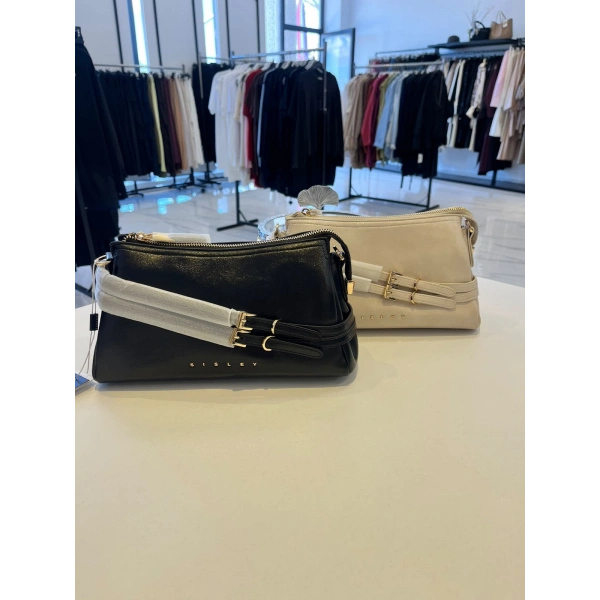 Sisley Kemer Detaylı Mini Aksesuarlı Çanta