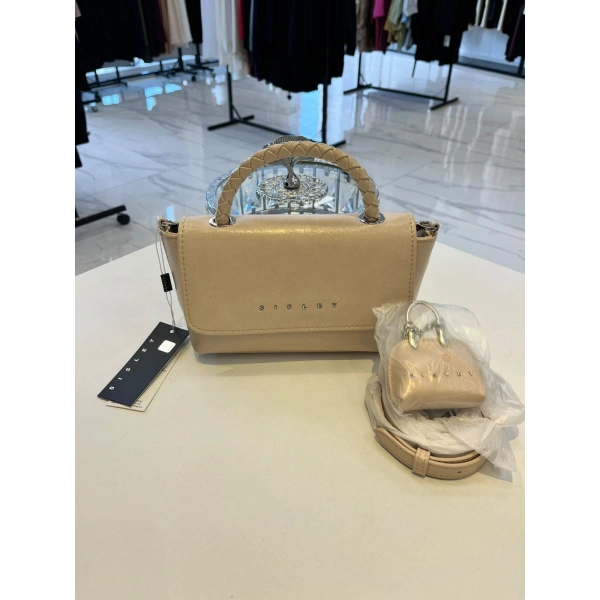 Sisley Örgü Saplı Mini El & Omuz Çantası