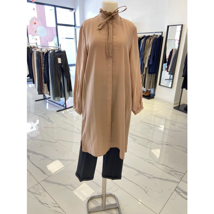 ALLDAY YIRTMAÇLI UZUN GÖMLEK