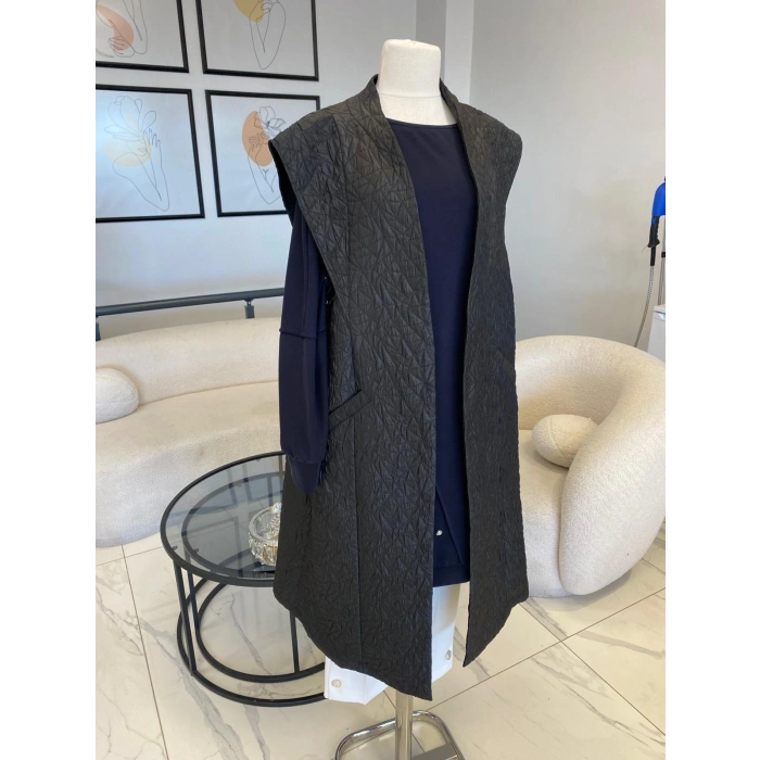 DULE BÜYÜK BEDEN KAPİTONE YELEK