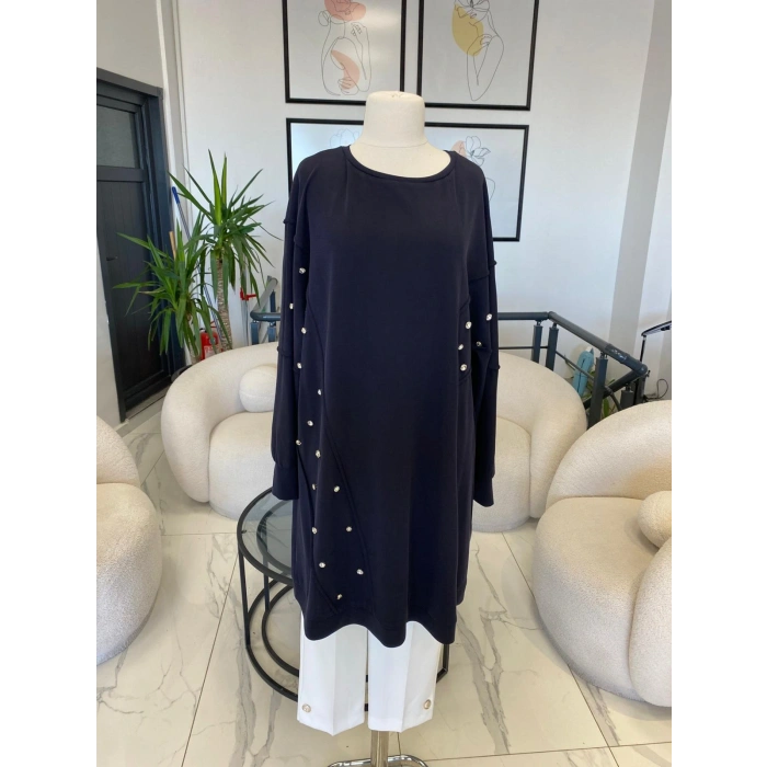 DULE BÜYÜK BEDEN TAŞLI TUNİK