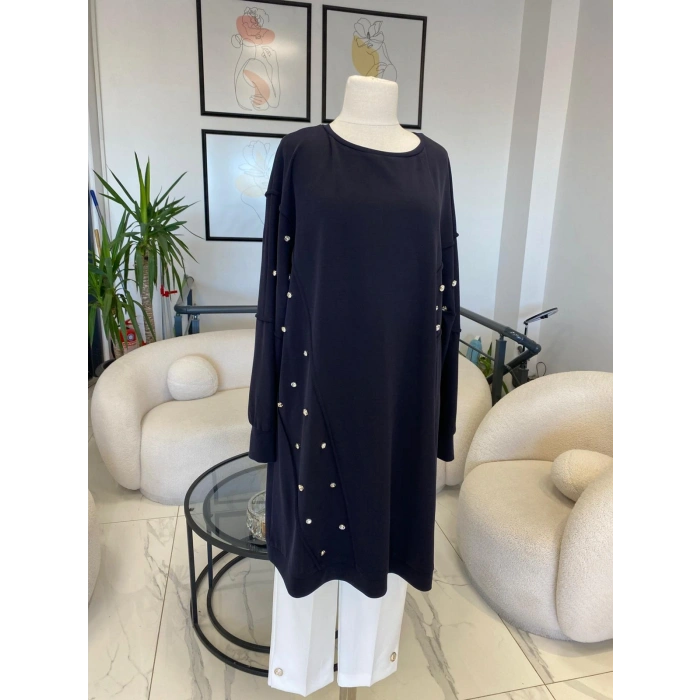 DULE BÜYÜK BEDEN TAŞLI TUNİK