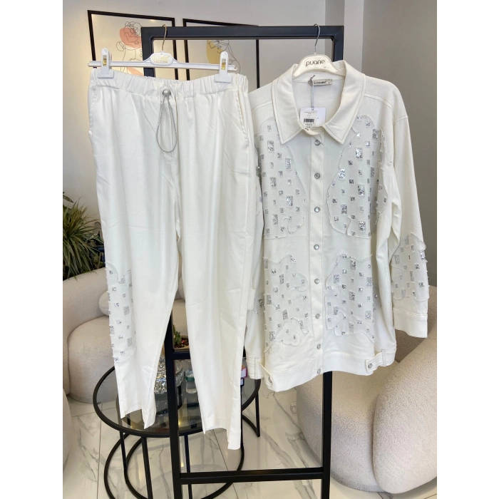 LİSSMORE BEYAZ KOT TAKIM