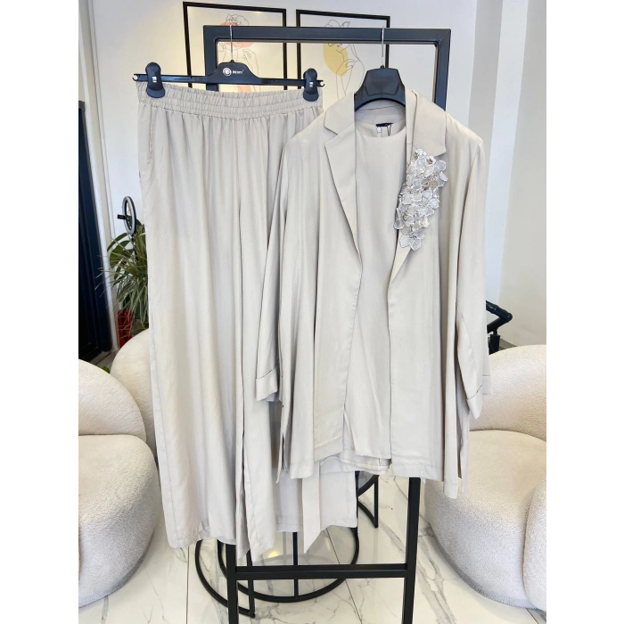 NURCAN ÇETİN 3 LÜ PANTOLONLU TAKIM