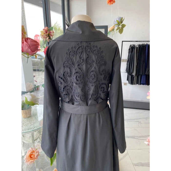 NURCAN ÇETİN ANTRASİT TRENÇ