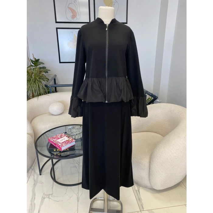 NURCAN ÇETİN BALON DETAYLI ETEKLİ TAKIM