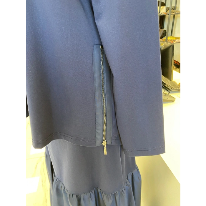 NURCAN ÇETİN BALON ETEKLİ TAKIM LACİVERT