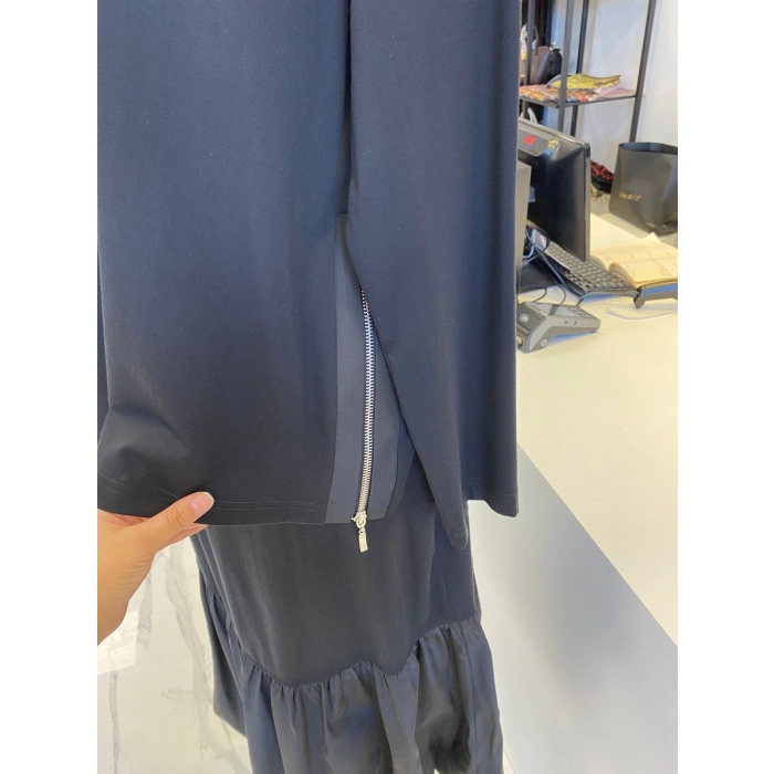 NURCAN ÇETİN BALON ETEKLİ TAKIM SİYAH