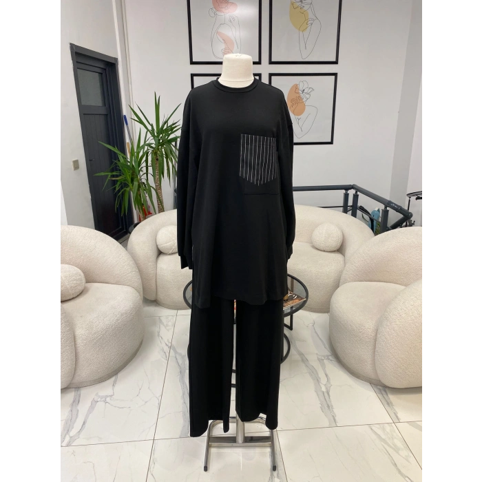 NURCAN ÇETİN ÇİZGİLİ İKİLİ TAKIM