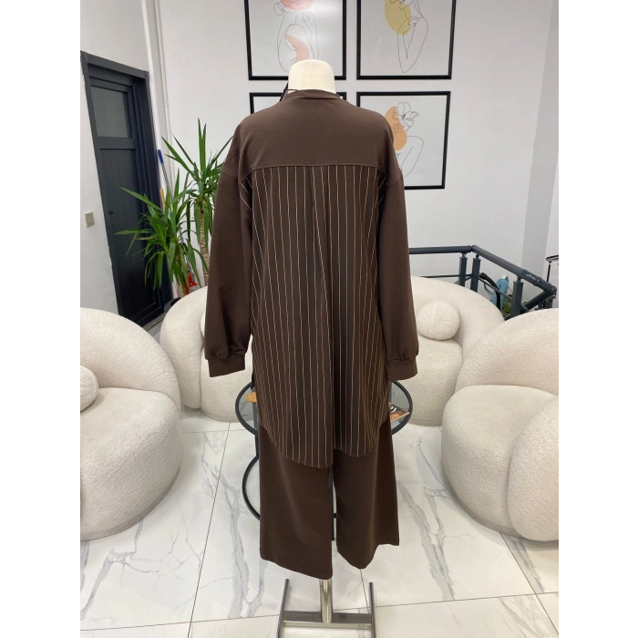 NURCAN ÇETİN ÇİZGİLİ İKİLİ TAKIM