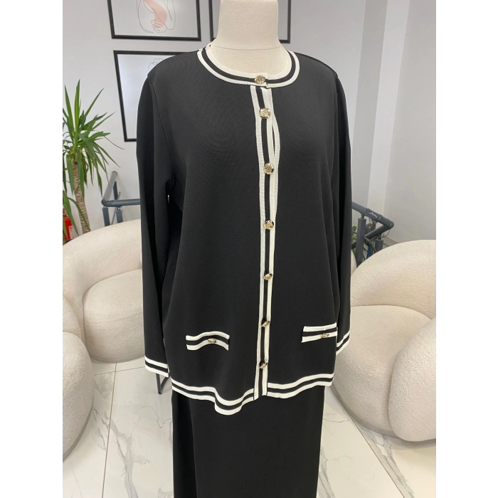 NURCAN ÇETİN DÜĞMELİ TRİKO TAKIM