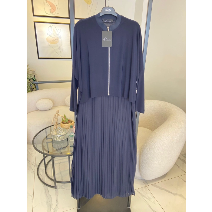 NURCAN ÇETİN PLİSELİ ELBİSE