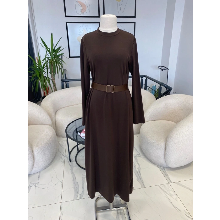 NURCAN ÇETİN FERMUAR DETAYLI ELBİSE