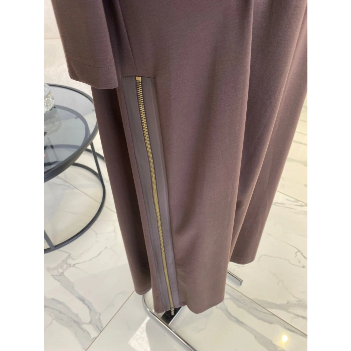 NURCAN ÇETİN FERMUAR DETAYLI ELBİSE