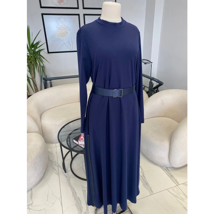 NURCAN ÇETİN FERMUAR DETAYLI ELBİSE