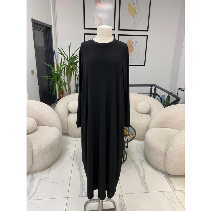 NURCAN ÇETİN SİYAH İÇ ELBİSE