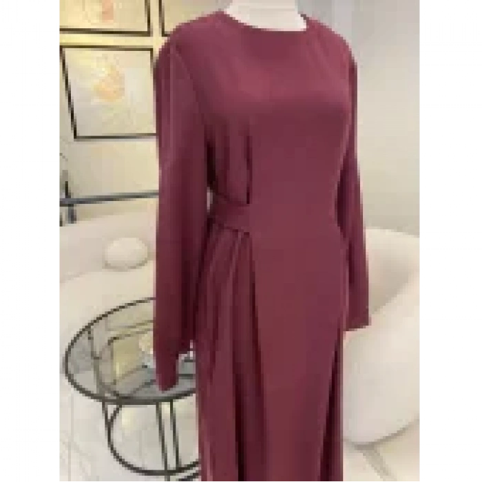 Nuss belden bağlamalı elbise