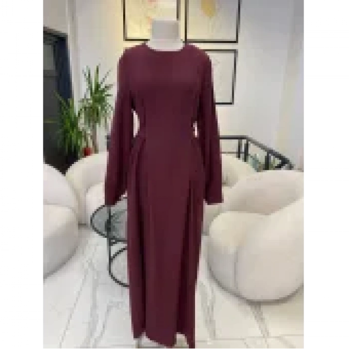 Nuss belden bağlamalı elbise