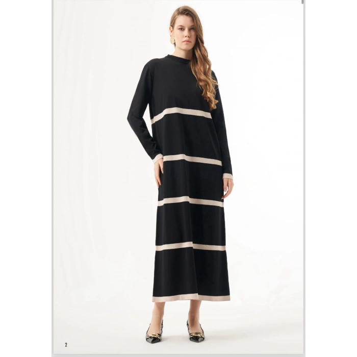 Nuss Çizgili Elbise