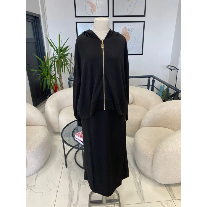 NUSS DESENLİ EŞOFMAN ETEK TAKIM