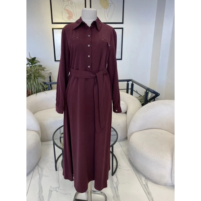 Nuss detaylı elbise