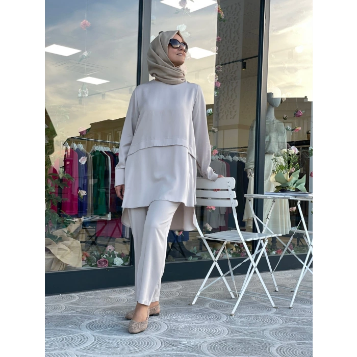 Nuss Pantolonlu Takım Taş