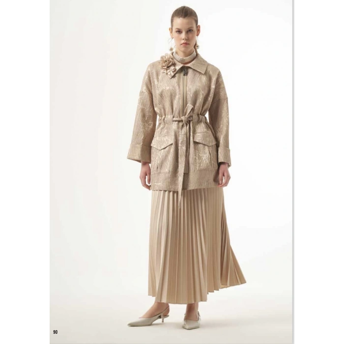 Nuss Pliseli Bej Etek