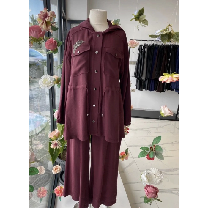 NUSS taş detaylı takım