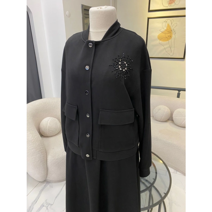 NUSS TAŞLI ETEKLİ TAKIM