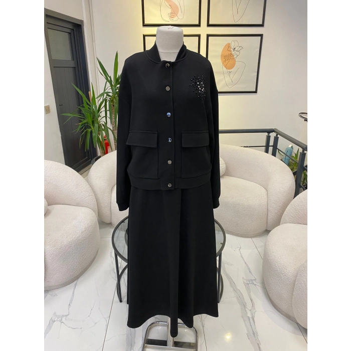 NUSS TAŞLI ETEKLİ TAKIM