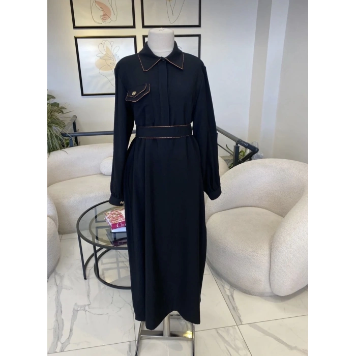 nuss tek cepli elbise