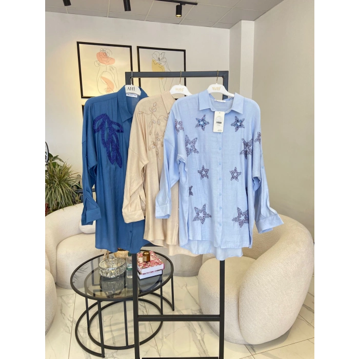 SALLON COLLECTIN TAŞLI GÖMLEK