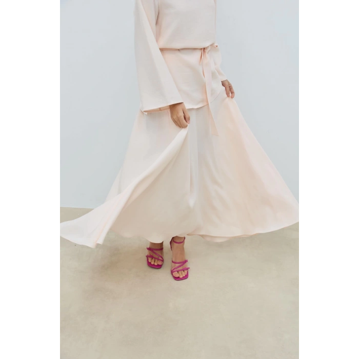 BOOD Volanlı Tencel  Etek