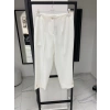 SENTEZ DÜĞMELİ PANTOLON BEYAZ