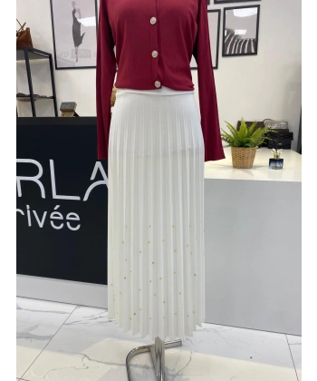 2K TAŞLI PLİSELİ ETEK