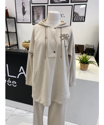 QMASH PRİVE TAŞ İŞLEMELİ TAKIM