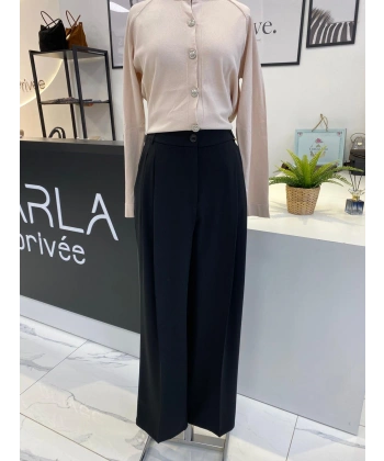 SENTEZ BROOM PLİSELİ PALOZZO PANTALON