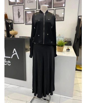 WENNORA TAŞLI SATEN CEKET TAKIM