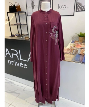 NURCAN ÇETİN TAM BOY İŞLEMELİ TAKIM