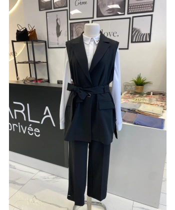 2 K MİNİ TAŞLI YELEK TAKIM