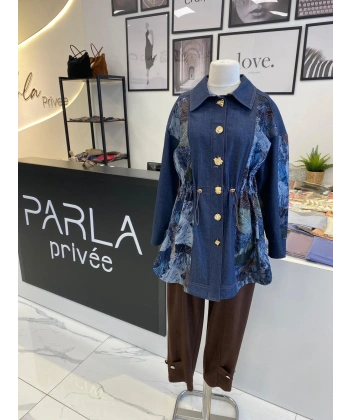 2K DENİM DESENLİ KAP