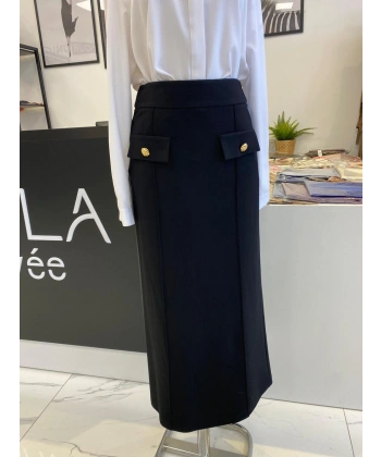 SENTEZ NORA SİYAH ETEK