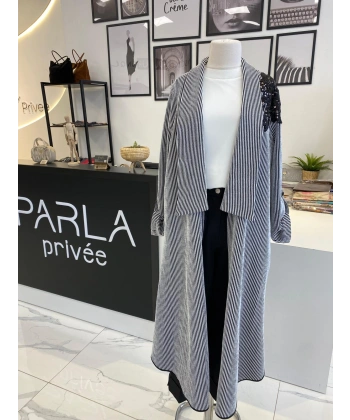 MİARUJ SIRTI ÇİÇEK APLİKELİ CEKET