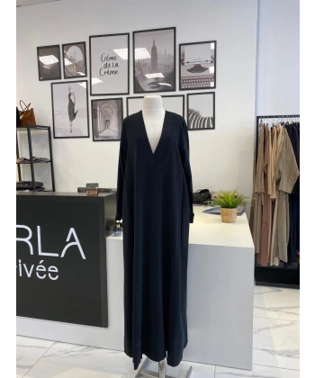 NURCAN ÇETİN V YAKA ELBİSE