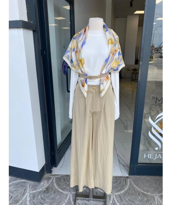 SENTEZ ABELİA KISA GENİŞ PANTOLON