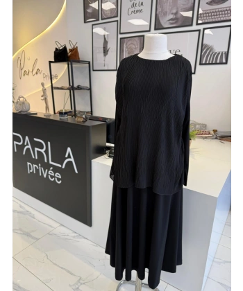 PARLA AKORDİON PLİSELİ BLUZ