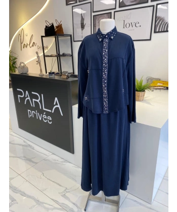 TAŞLI MODAL ETEKLİ TAKIM