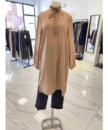 ALLDAY YIRTMAÇLI UZUN GÖMLEK