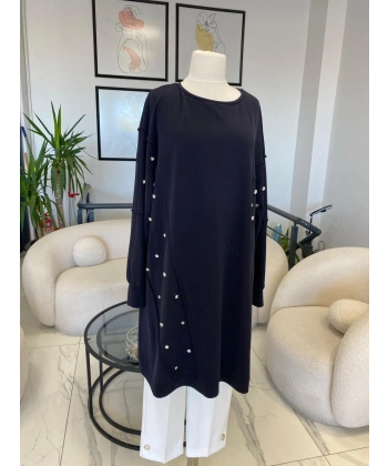 DULE BÜYÜK BEDEN TAŞLI TUNİK