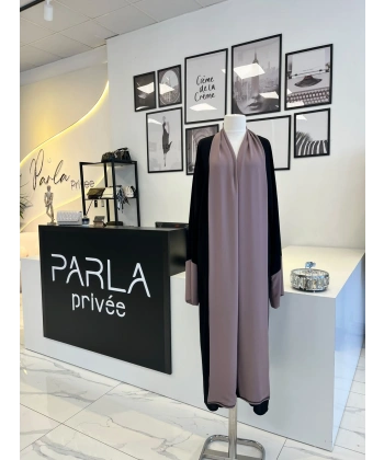 Heja Ab Çift Renk Abaya ve Şalı
